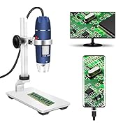 Jiusion HD 2MP USB Digital Microscope 40-1000X Portable Magnification Endoscope Camera with 8 LED...