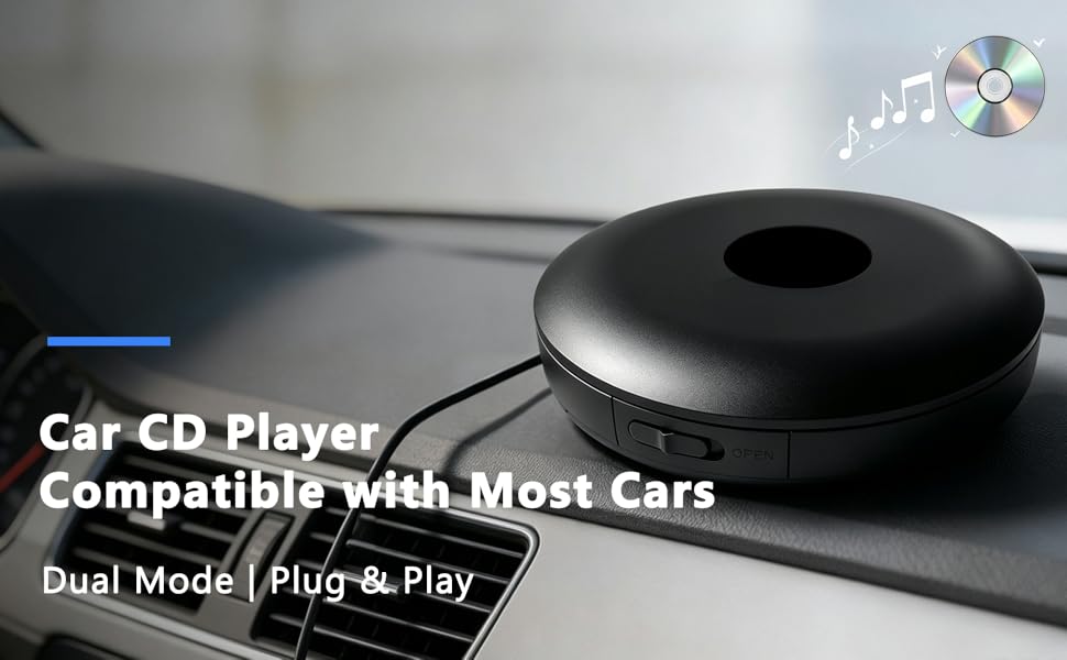 Car CD Player Compatible with Most Cars