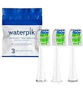 Waterpik Sensonic Replacement Contour Brush Heads, 3 Toothbrush Heads, White STWB-3WW-B