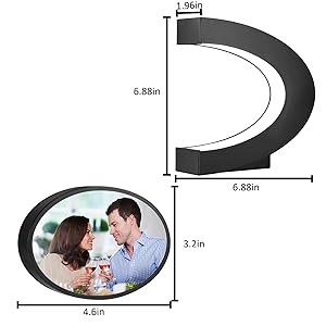 Magnetic levitating photo, magnetic floating photo display, magnetic levitation photo display stand