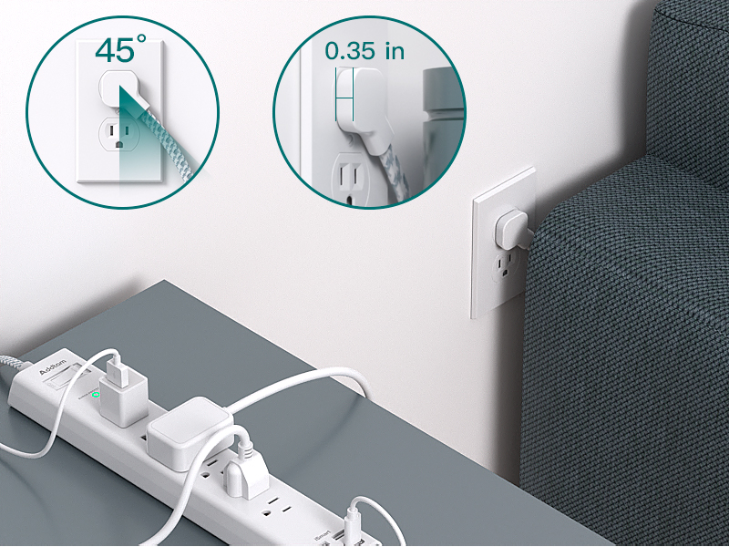 flat outlet extension cord