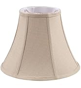 Aspen Creative 30160A Transitional Bell Shape Spider Construction Lamp Shade in Beige, 12" wide (...