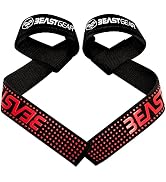 Beast Gear Weight lifting Straps - Lifting Straps for Weightlifting, Wrist Weight Straps for Men,...