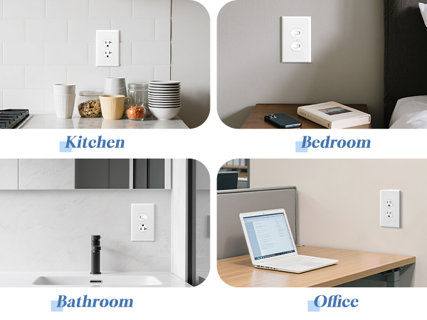 Oversized Duplex outlet covers wall plate