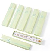 Craftdady 12 Pack Necklace Pendant Jewelry Boxes 7.87 x 1.61 x 0.87 Inch Pale Green Rectangle Car...