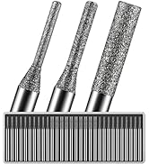 30Pcs 1mm 2mm 3mm Tip Each 10, 150-Grit Diamond Drill Bits 1/8 Shank Compatible with Dremel for D...