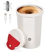 Self Stirring Coffee Mug with Magnetic Mixing, 316 Stainless Steel, 20s Auto-Stop, Automatic Mixi...