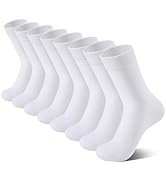 Somaibo 8 Pairs Kids Socks for Boys Girls Crew Dress Athletic Socks Soft Cotton Seamless Cushione...
