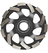 PRETEC 4 1/2 inch Concrete Grinding Wheel, 14-Segment Diamond Grinding Wheel with 7/8" Arbor for ...