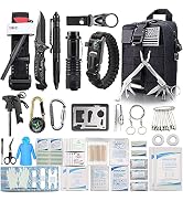 EMDMAK First Aid Kit Survival Kit, 276Pcs Tactical Molle EMT IFAK Pouch Outdoor Gear Emergency Ki...