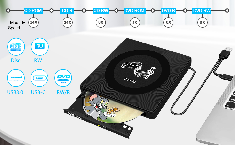 cd/dvd rom reader external cd dvd drive