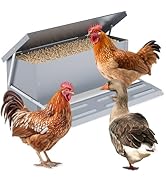 MoNiBloom 22 lb Automatic Treadle Chicken Feeder, Treadle Chicken Feeder with Weatherproof Lid, P...