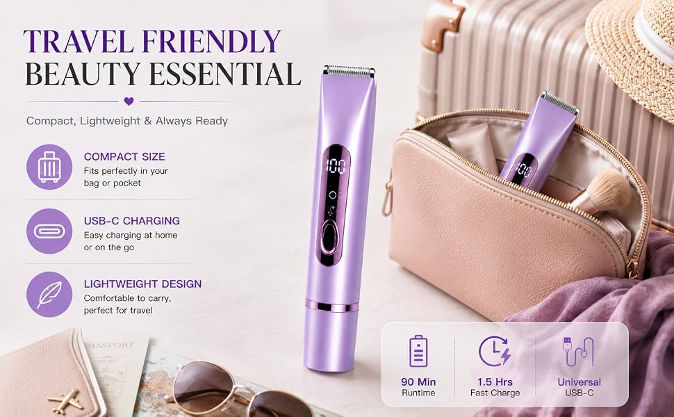 Waterproof Rechargeable Bikini Shaver