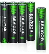 BEVIGOR AAA Batteries Rechargeable 8 Pack,1100 mAh High Capacity and Low Self Discharge, Ni-MH Re...