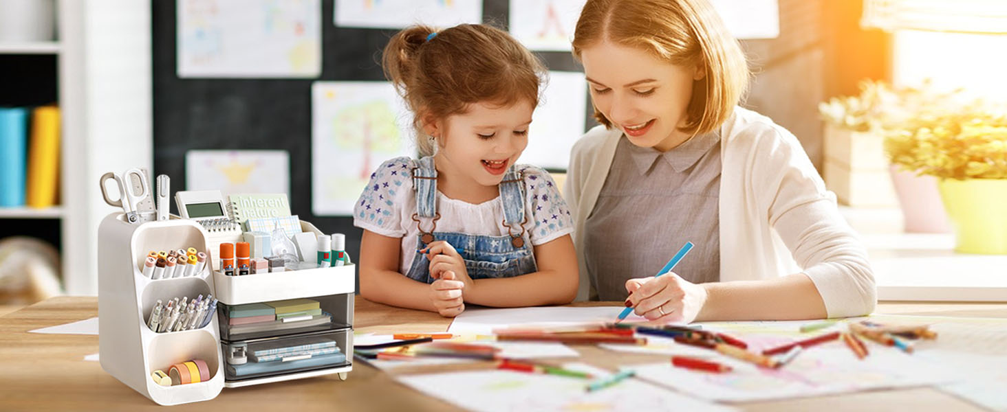 HBlife Desk Organizer with Pen Pencil Holder