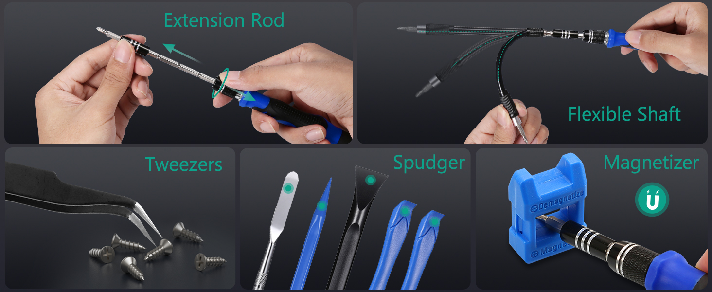 Precision Screwdriver Set, 142 in 1 Magnetic Screwdriver Kit