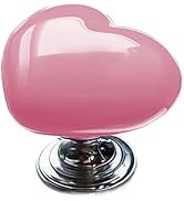 Foelony Car Ignition Ring Button Decor Cover, Heart Pink Bling Diamond Engine Start Button with P...