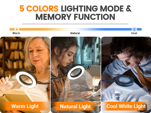 lighted magnifying glass with light reading light reading lamp magnifying glasses with light