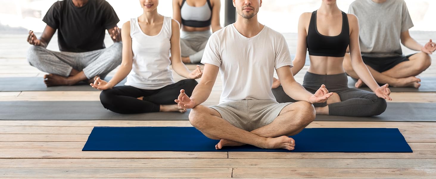 extra long yoga mat for tall men heavy duty thick yoga mats 1 inch women rubber large xl natural hot
