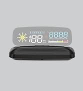 wiiyii Car HUD C5, Head-Up Display, OBDII &amp; GPS Scanner, Vehicle Speed, Fuel Consumption, Clear F...