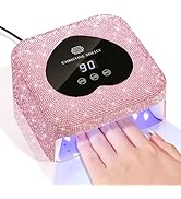 UV Nail Lamp, CHRISTINE SHELLY UV Light for Gel Nails, 48W Plug-in Mini Diamond Nail Lamp Nail Dr...