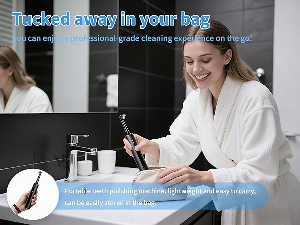 Portable teeth polishing machine