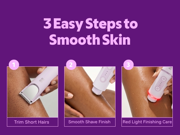 rasuradora para mujer zona intima-3Easy StepstoSmooth Skin