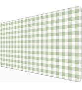 Green Checkered Gingham Desk Mat Pad XXL Large Mouse Pad Anti-Slip Big Mousepad with Stitched Edg...