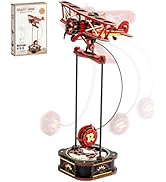 ROBOTIME 3D Wooden Puzzles for Adults, Plane Gravity Swing Model, Aircraft Model Kits for Age 14+...