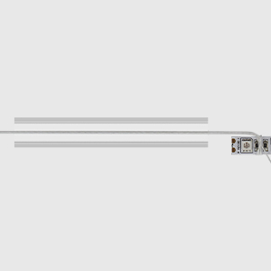 2.Tie up the LED strip with the tiny rope at one end of the tube
