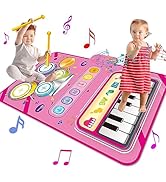 Toys for 1 Year Old Girl Gifts,2 in 1 Piano Mat Montessori Toys for 1 2 Year Old Girl,Educational...