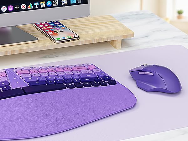 Ergonomic Wireless Keyboard Mouse