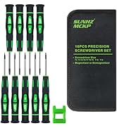 SUNHZMCKP 10Pcs Precision Torx Screwdriver Set, Magnetic Small Star Screwdriver Repair Tool Kit o...