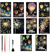 Georgie Porgy Scratch Paper Art Set for Kids Adults Magic Rainbow Painting Boards for DIY Arts an...