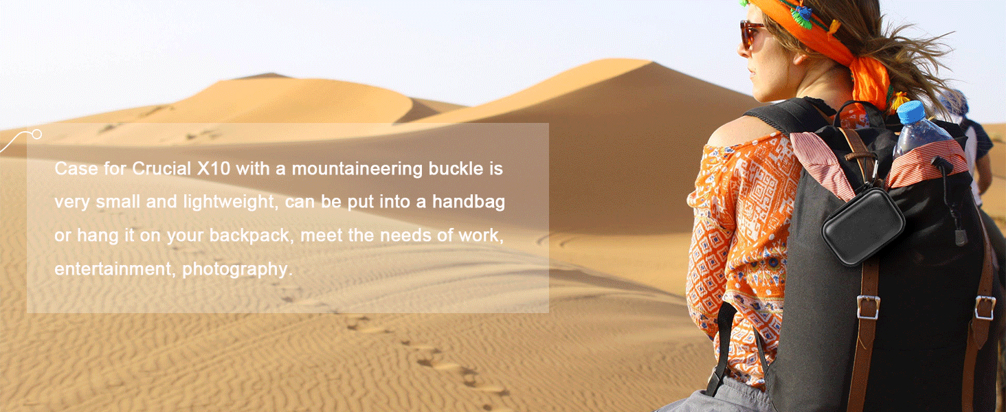 Case is designed with internal tray that perfectly fits the shape for crucial X10 data storage