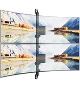 17-57" Dual Monitor Wall Mount, Vertical Monitor Stand for Heavy Duty Monitor, up to 59.4 lbs per...