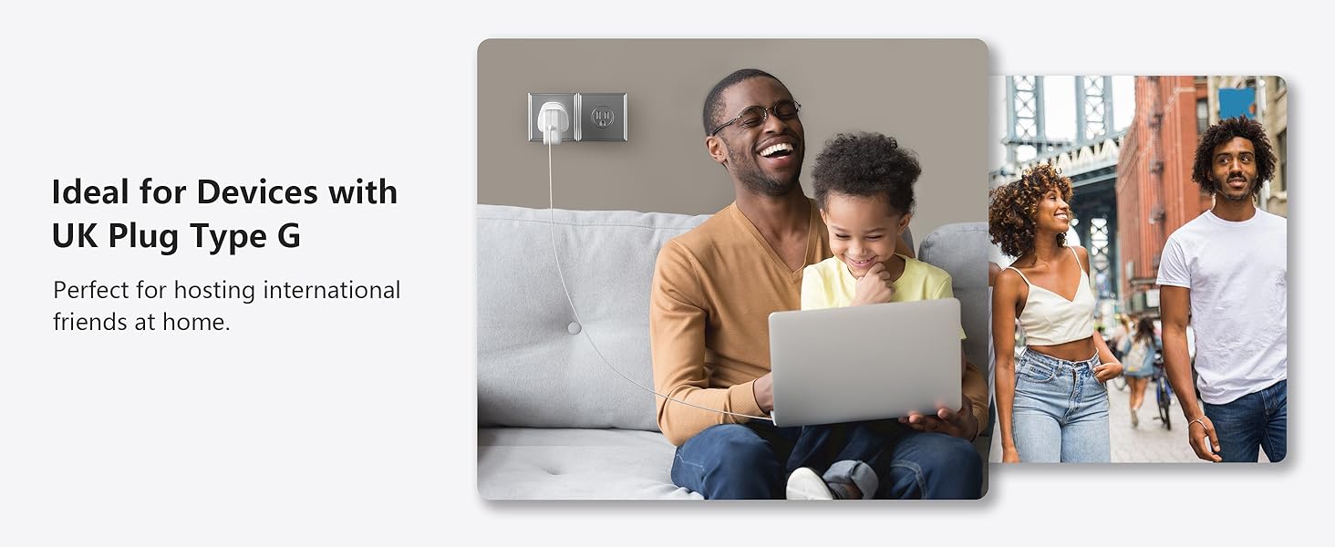 Ideal for Devices with UK Plug Type G