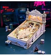 Wowood 3D Wooden Puzzles for Adults, DIY Pinball Machine for Adults, Mechanical Puzzles Model Bui...