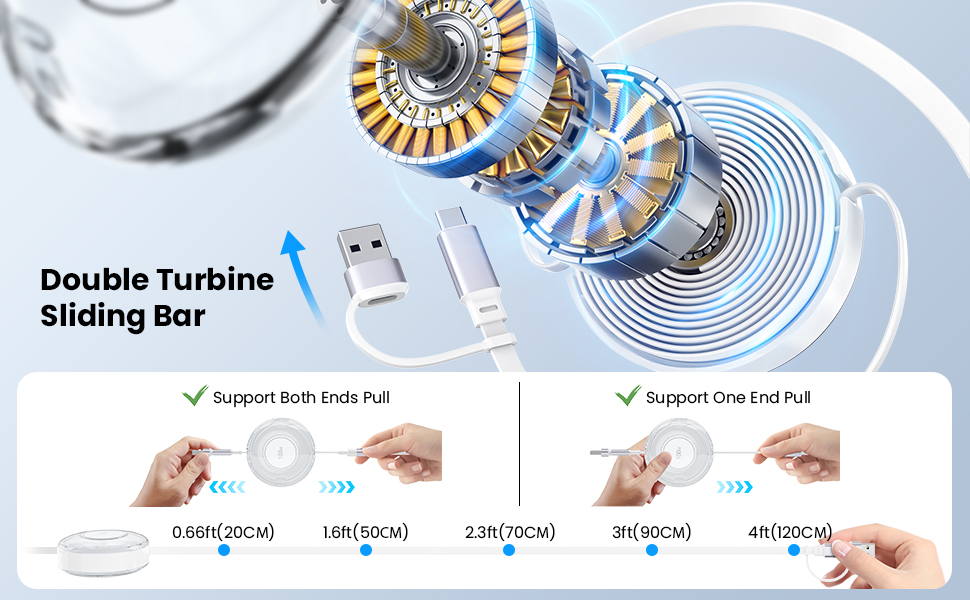 5-in-1 Retractable Charging Cable