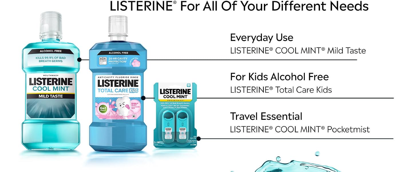 Listerine fo all of your different needs