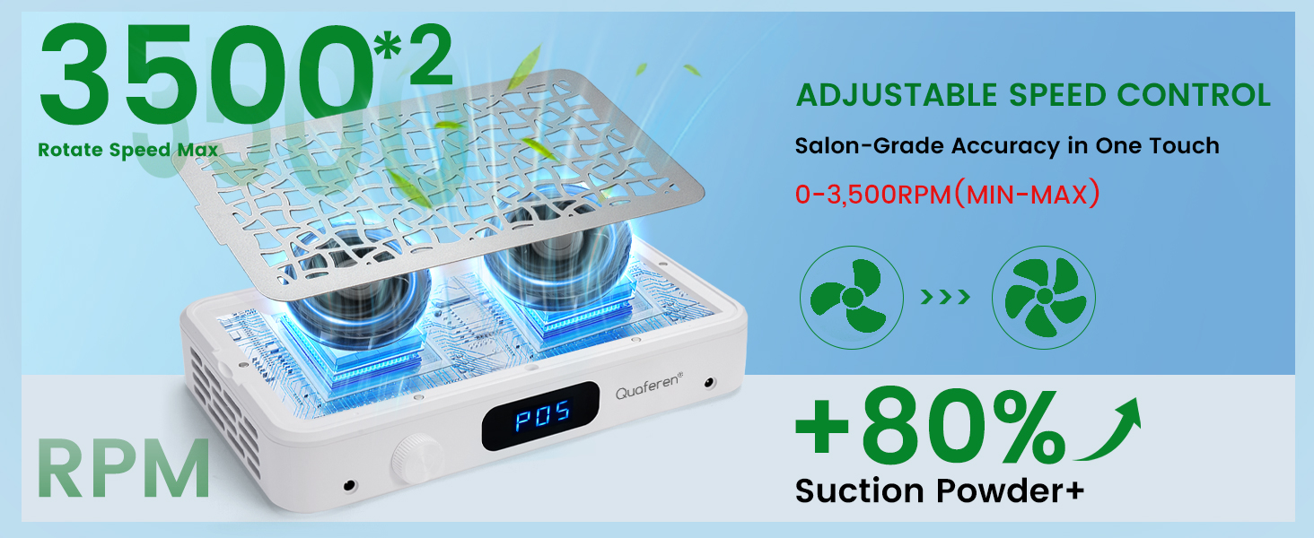 nail dust collector nail tech professional portable vacuum quiet fan gel vent filter women