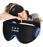 LC-dolida Sleep Headphones, 3D Sleep Mask Bluetooth Wireless, Sleeping Headphones for Side Sleepe...