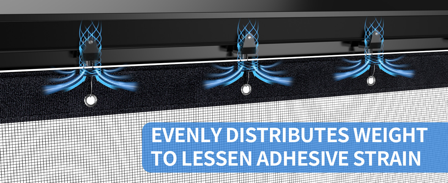 garage door screen with magnetic closure