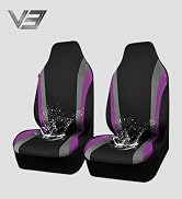 CAR PASS AquaShield Neoprene Waterproof Car Seat Covers Front Seats Only, High Back Bucket Seat C...