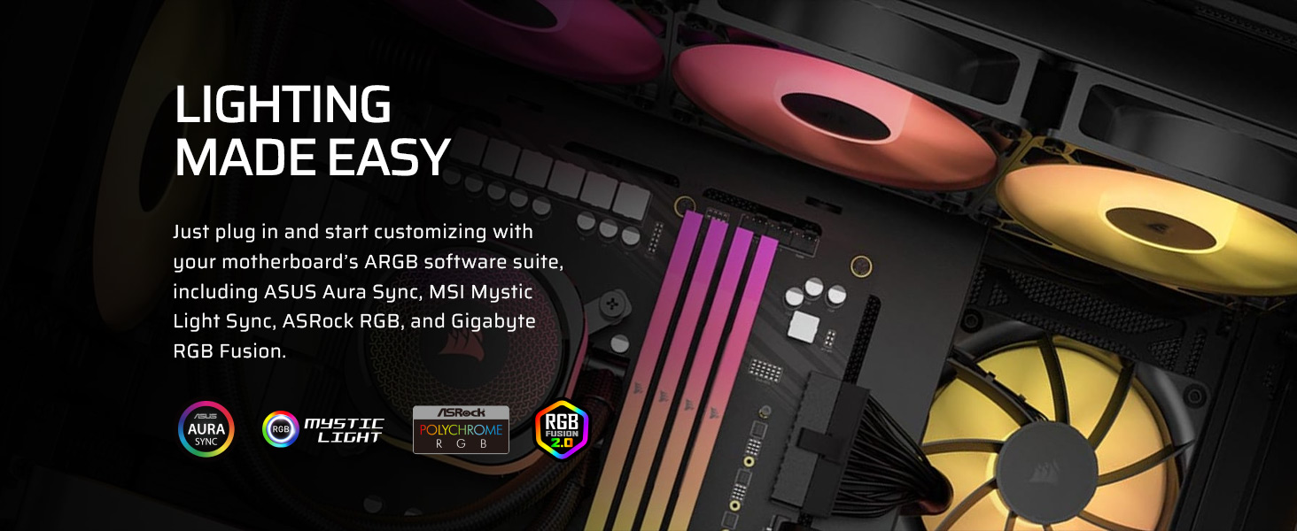 ARGB fans, ARGB PWM Fans, daisy chain fans, pwm chainable fans