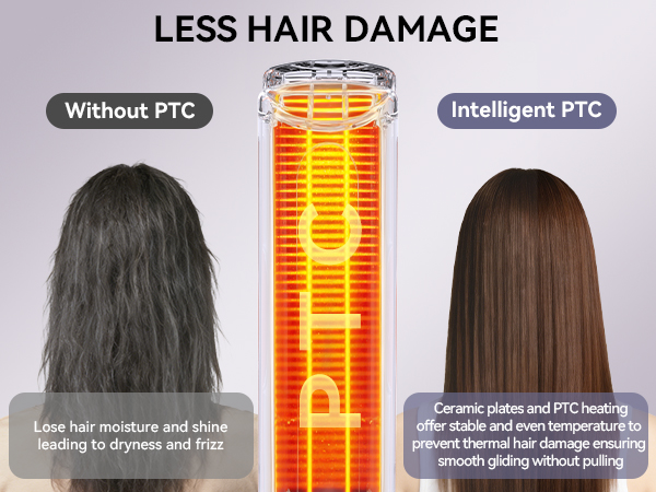 LESS HAIR DAMAGE