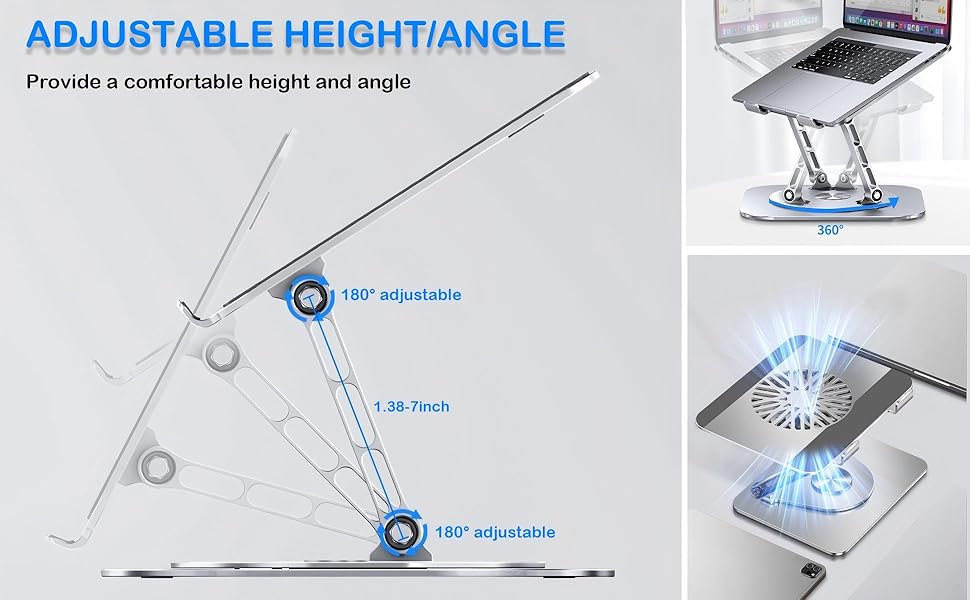360 rotating laptop stand
