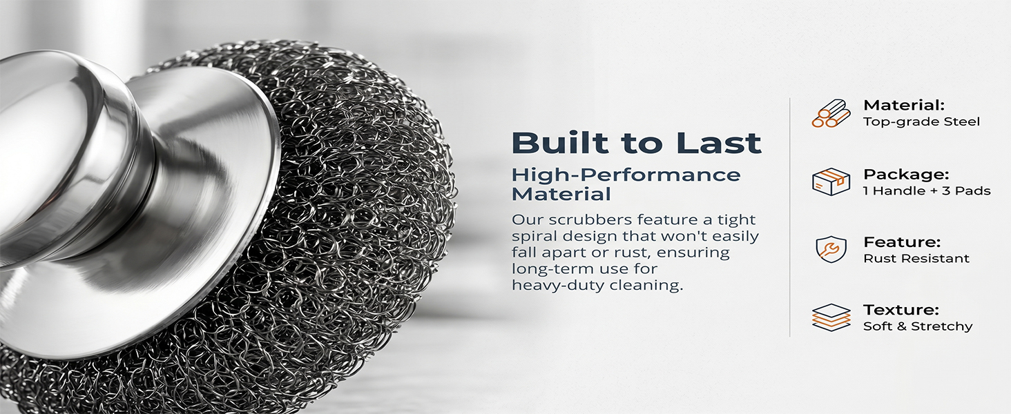 stainless steel scrubber
