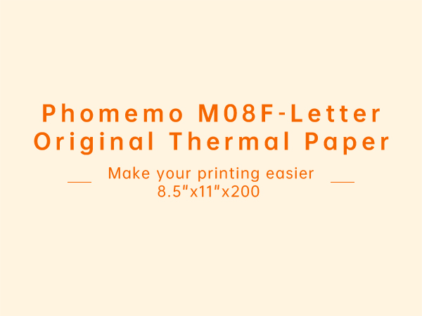 M08F Letter Thermal Paper 200 sheet