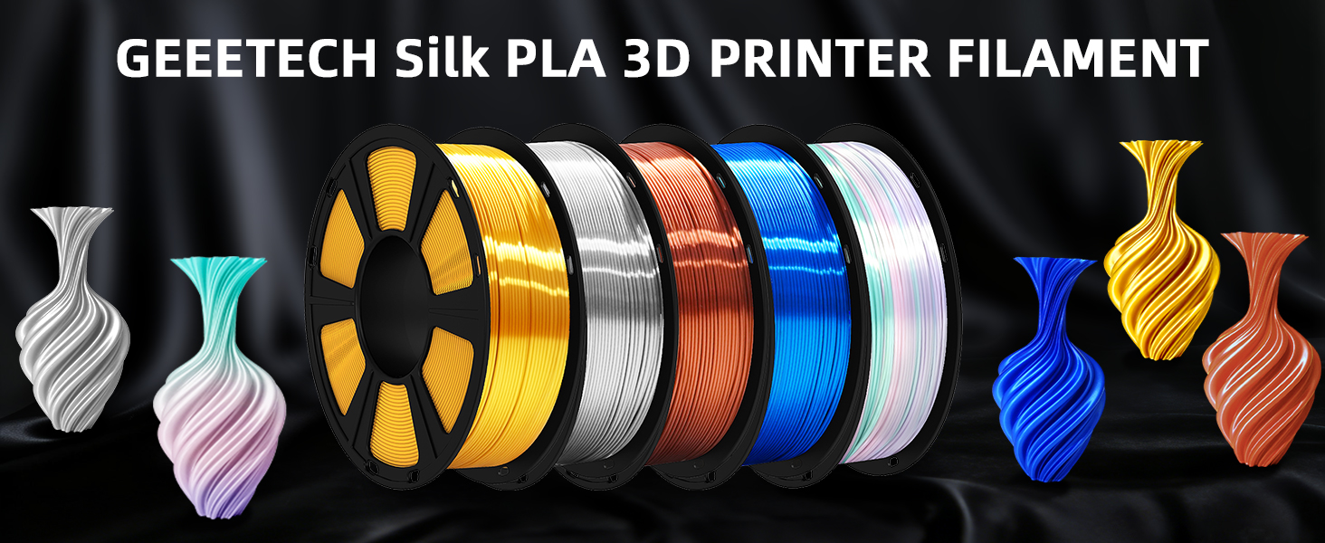 silk PLA filament 1.75mm diameter